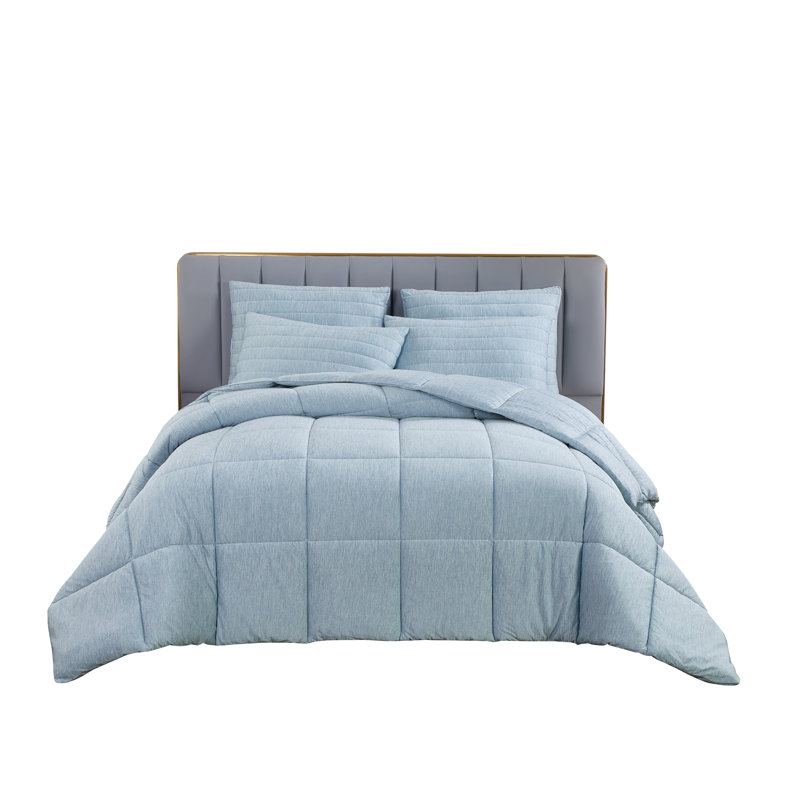 Below Zero Light Blue Cooling Down Alternative Comforter