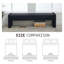 Banc rembourré 66,9 po Modern-1039010124