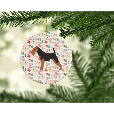 2.8'' Ceramic Animals Hanging Figurine Ornament