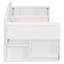 Lit de jour double avec bureau amovible, tiroirs de rangement et table d'appoint hydraulique, lit de jour multifonctionnel blanc-1503886660-1503886663