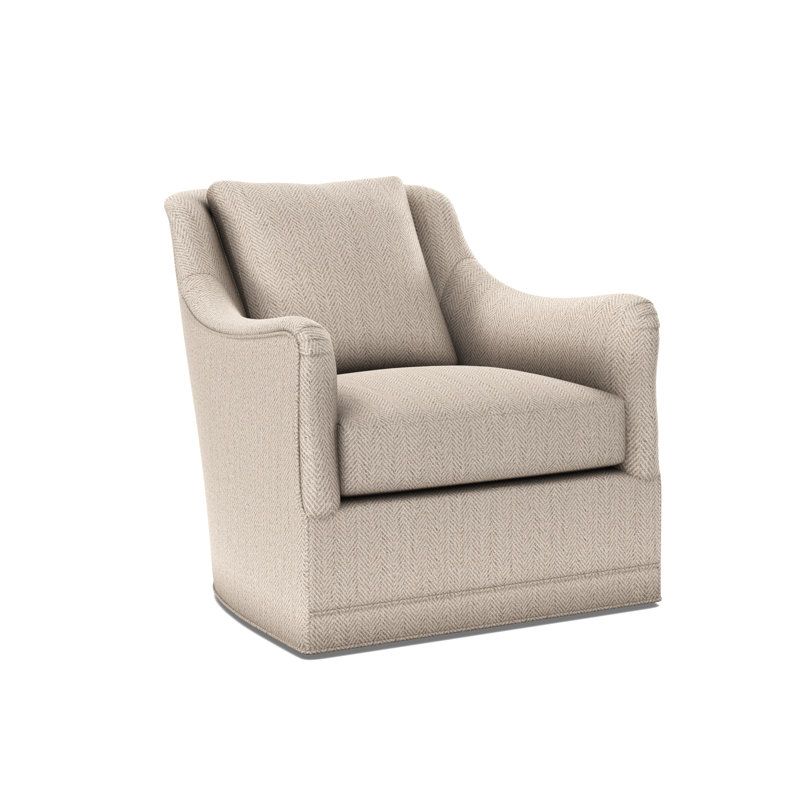 Arcadia English Arm Swivel Glider, Wild Dunes Natural