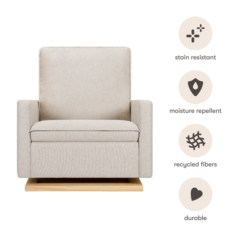 Cali Pillowback Chair and a Half Glider, Performance Beach