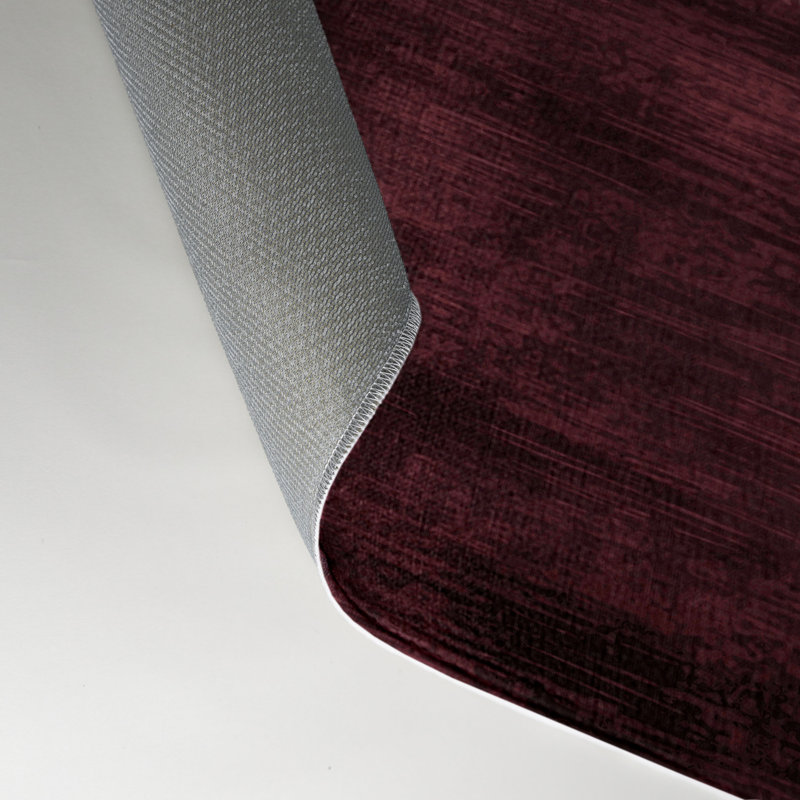 Tapis rouge abstrait intérieur et extérieur, Rectangle 5 pi x 7 pi