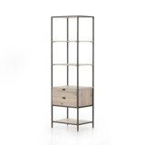 Trey Aasmin Bookshelf - Black Wash Poplar