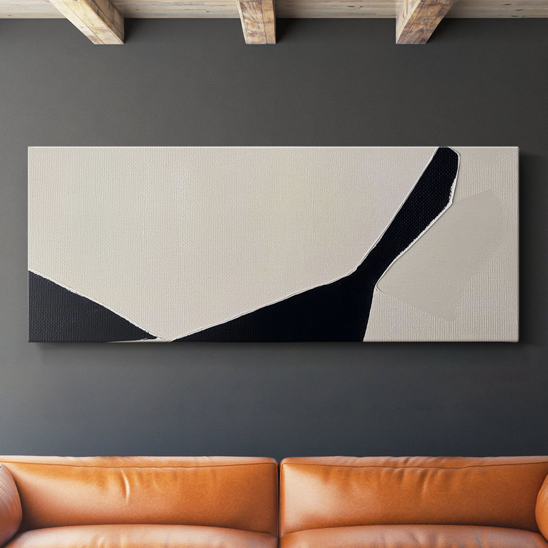 Abstrait, série DC DCXX, toile tendue avec châssis, prête à être accrochée, H 20 po x l 50 po