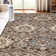 Tapis damassé bleu clair Fanrum