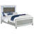 Metallic Upholstered Tufted Queen Panel Bed