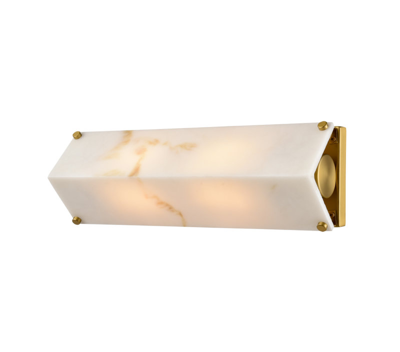 Pavillion 14" Sconce, Brass/Brown