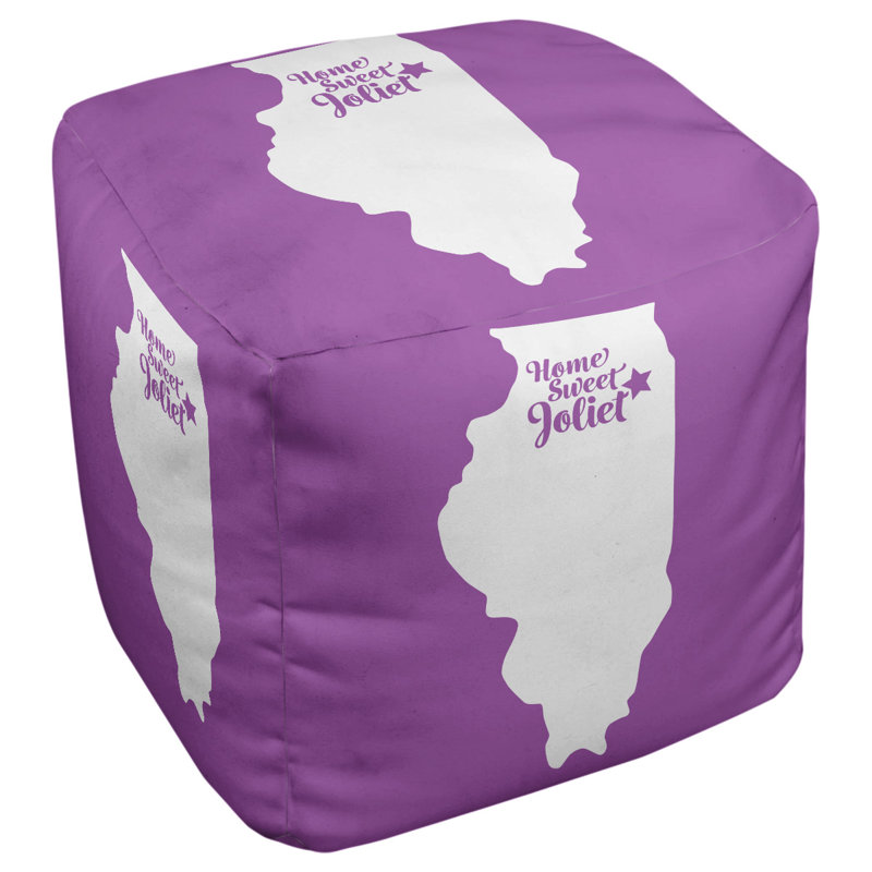 Repose-pieds cube joliet illinois, Violet