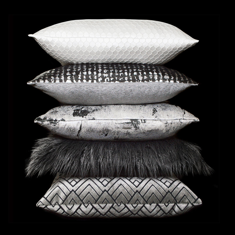 Stealth Pillow Cover & Insert, Pewter, Square 24"