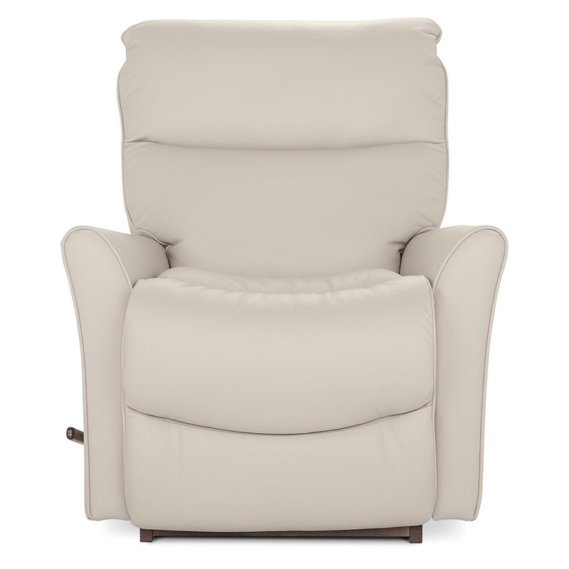 Fauteuil inclinable manuel berçant en cuir Rowan, Beige