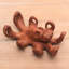 Figurine en bois d’octopus sauvage Klingler