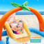 Piscine pour enfants avec glissade Kiddie