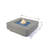 Lucerne 42" Light Grey Concrete Fire Table 60,000 BTU - Includes Fire Glass, Lid & PVC Cover-111175364