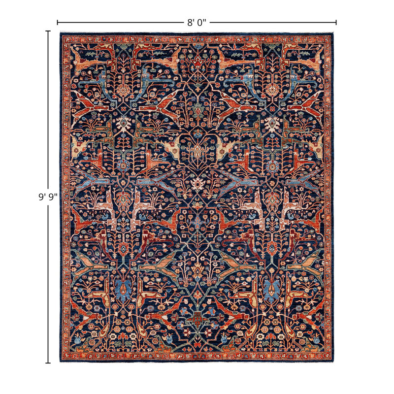 Serapi One-of-a-Kind 8' 0" X 9' 9" Hand Knotted Area Rug
