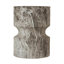 Tables de bout d'extérieur en ciment pour patio, table d'appoint de jardin en faux terrazzo, petite table d'appoint ronde moderne pour l'extérieur, tabouret de jardin en souche d'arbre pour l'intérieur et l'extérieur