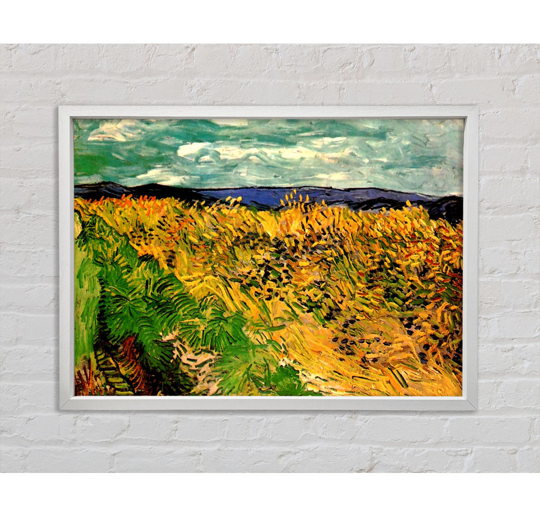 Weizenfeld mit Kornblumen von Vincent Van Gogh - Einzelbildrahmen Kunstdrucke auf Leinwand