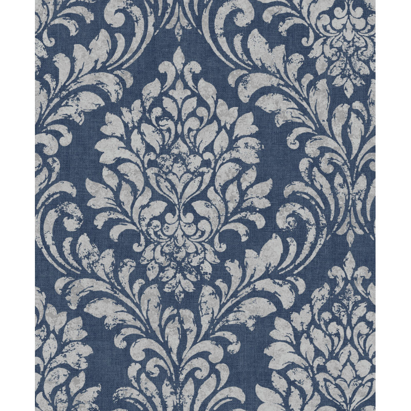 Gillenwater 10.05m x 53cm Semi-Gloss Wallpaper Roll, Blue