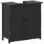 Armoire de salle de bain sous le lavabo de style moderne, armoire de rangement sur piédestal-382976308