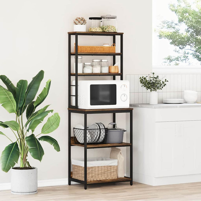 Steel Shelving Unit, 168cm H x 60cm W x 40cm D, Brown