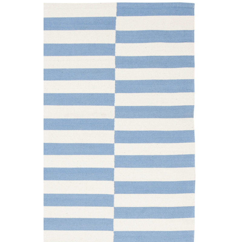 Tapis rayé en coton tissé à plat Lauren Ralph Lauren Ludlow, Rectangle de 5 pi x 8 pi