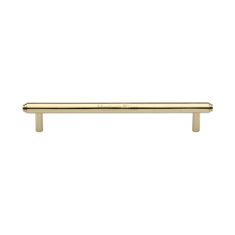 Heritage Brass Heritage Cabinet Pull Stepped Design, Polished Brass, 16cm H x 11cm W x 19.2cm D