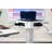 Store-N-Charge Luxpower Mobile AC and USB Tower Adjustable Tablet Charging Cart