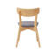 Chaises de salle à manger rembourrées durables en bois, ensemble de 4, style Mid-Century moderne