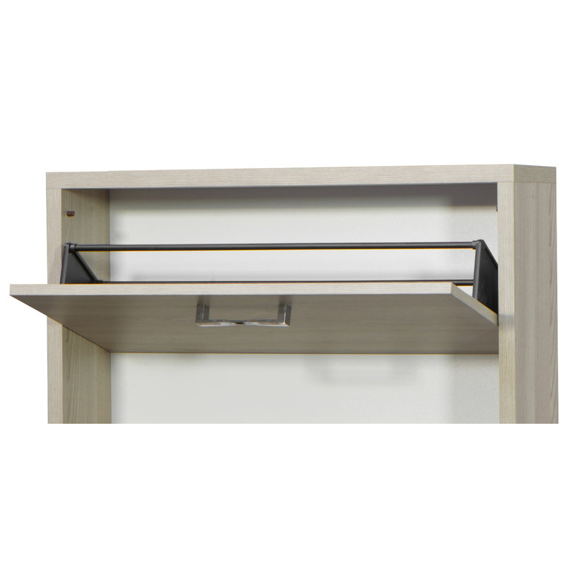9 Pair Flip Down Shoe Storage, Elm