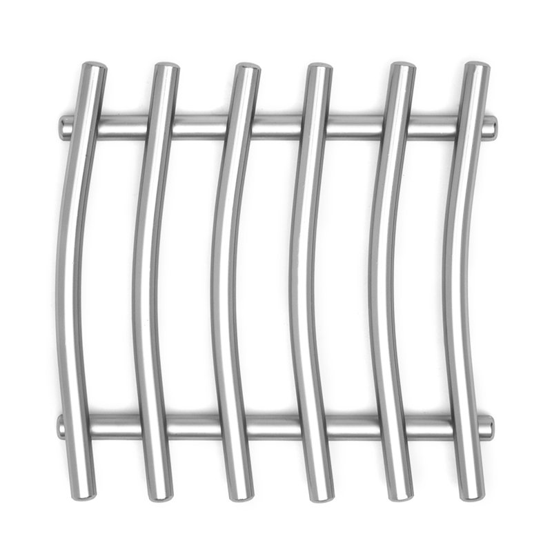 Trépied en acier à préparation abstraite Simplicity, nickel satiné