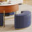 31.5" W Modern Lift-Top Sintered Stone Round Coffee Table with 3 Upholstered Stools-616945409
