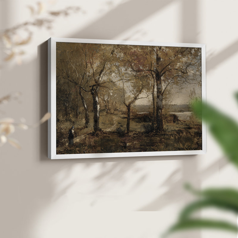 Paysages rétro-DLxxi-impression encadrée - réversible, H 11 po x l 14 po, Blanc