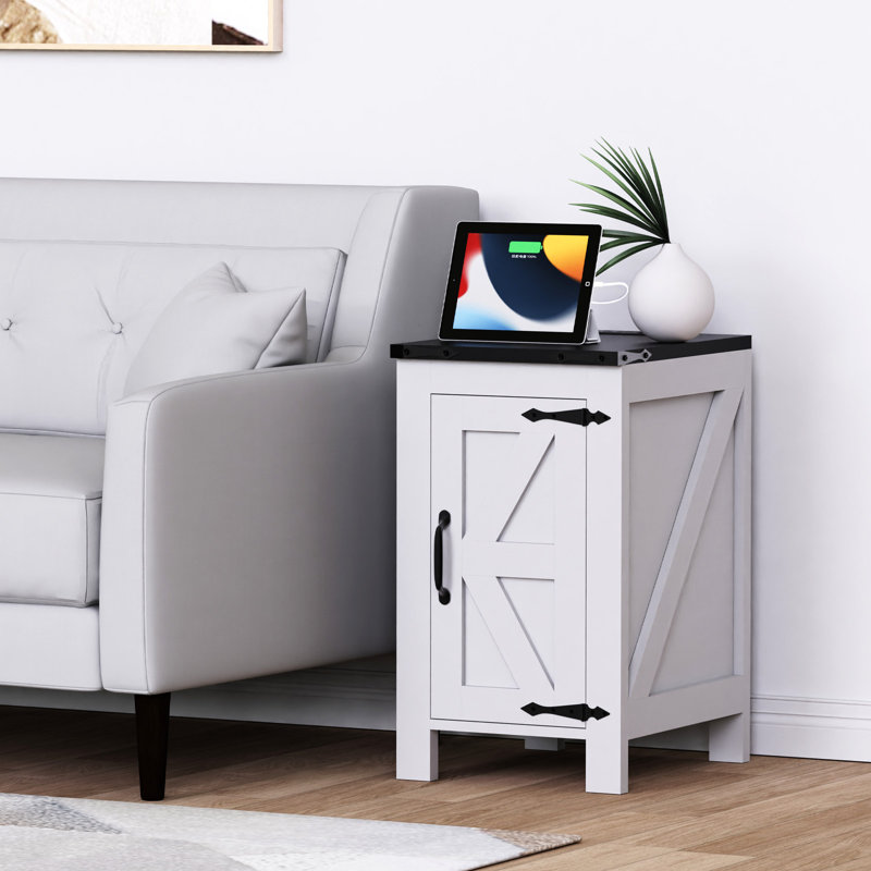 Table de chevet blanche Abeel
