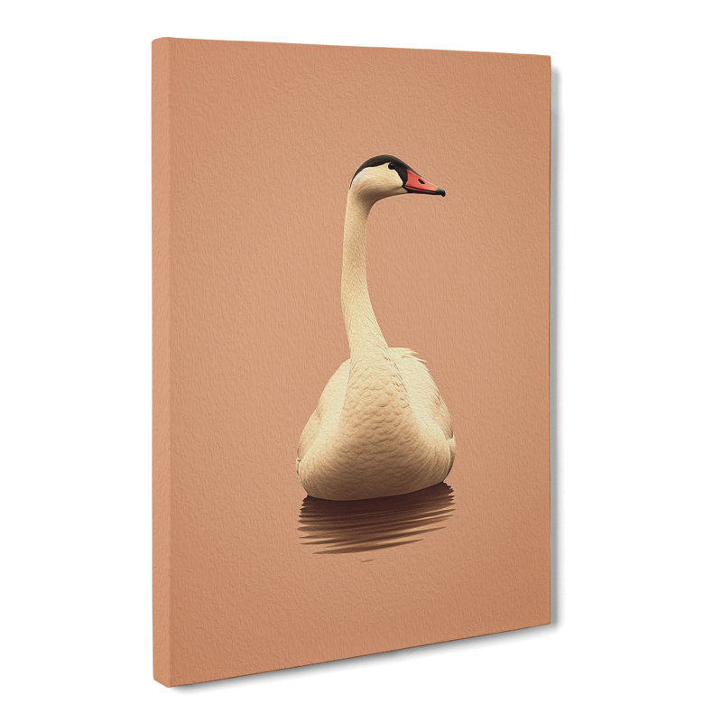 Goose Minimalism No.2 - Print on Canvas, 76cm H x 50cm W x 3cm D