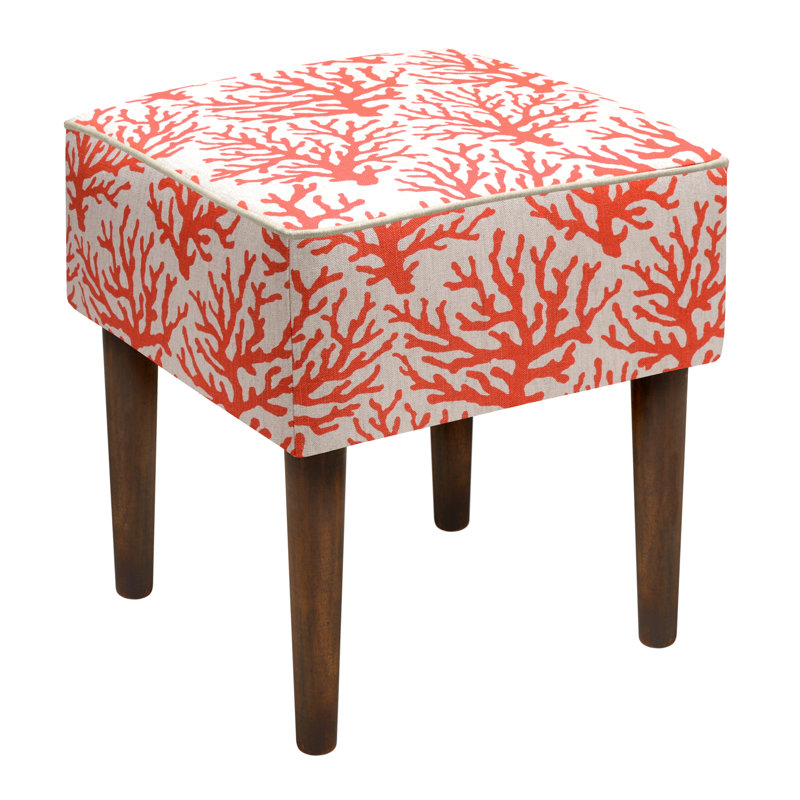Tabouret d'appoint Torrey, Corail rouge