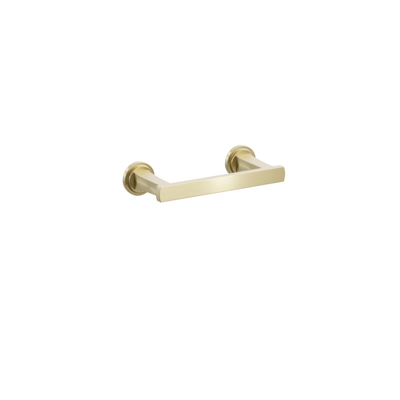 Wall Mounted Toilet Paper Holder, Satin Brass