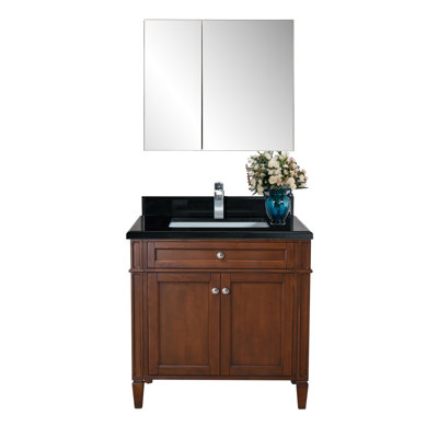 Ensemble de meuble-lavabo simple 33 po avec miroir Gilberton