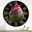 Horloge murale délicate rose-93380812