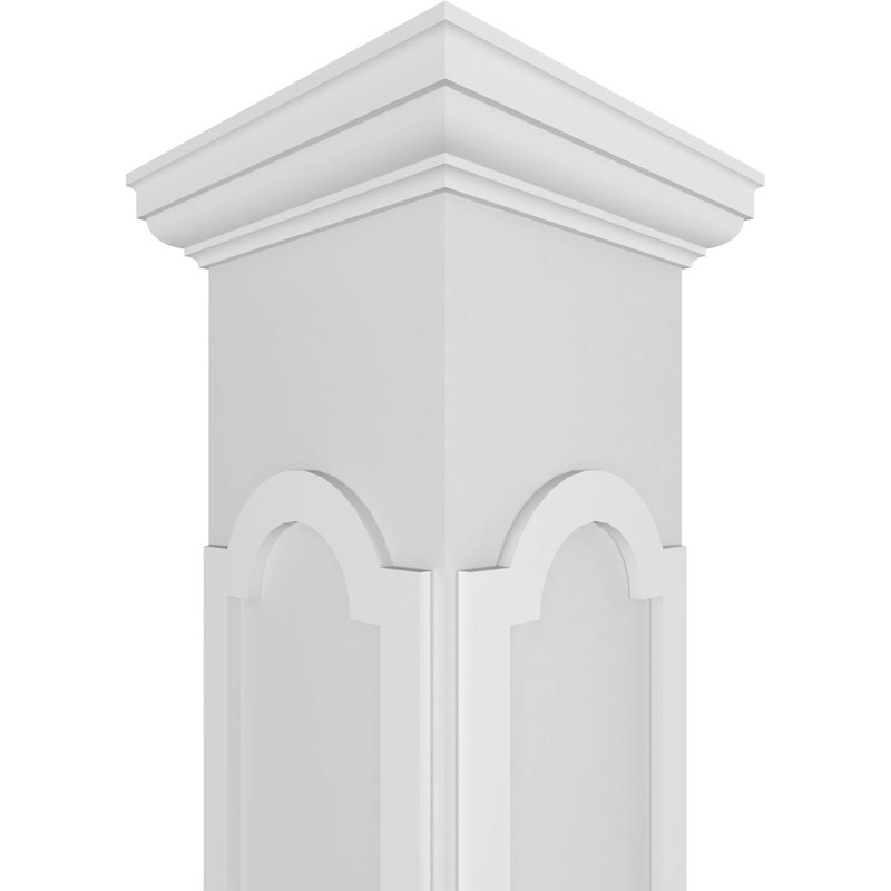 Colonne carrée Custerman, H 120 po x l 11,625 po x P 11,625 po