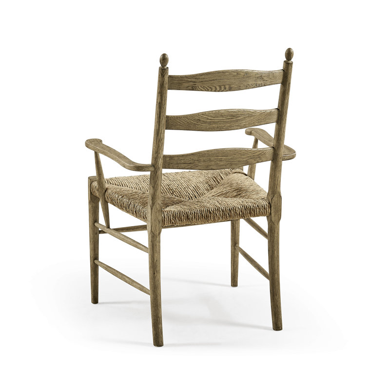 Doppler Upholstered Arm Chair, Stripped Brown Chestnut