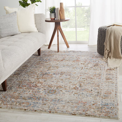 Oriental Gray/Golden Tan Area Rug