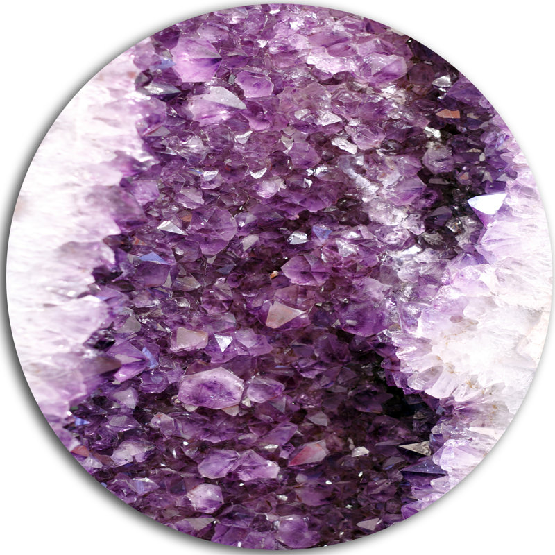 «Purple Precious Stones», impression sur métal, H 38 po x l 38 po x P 1 po