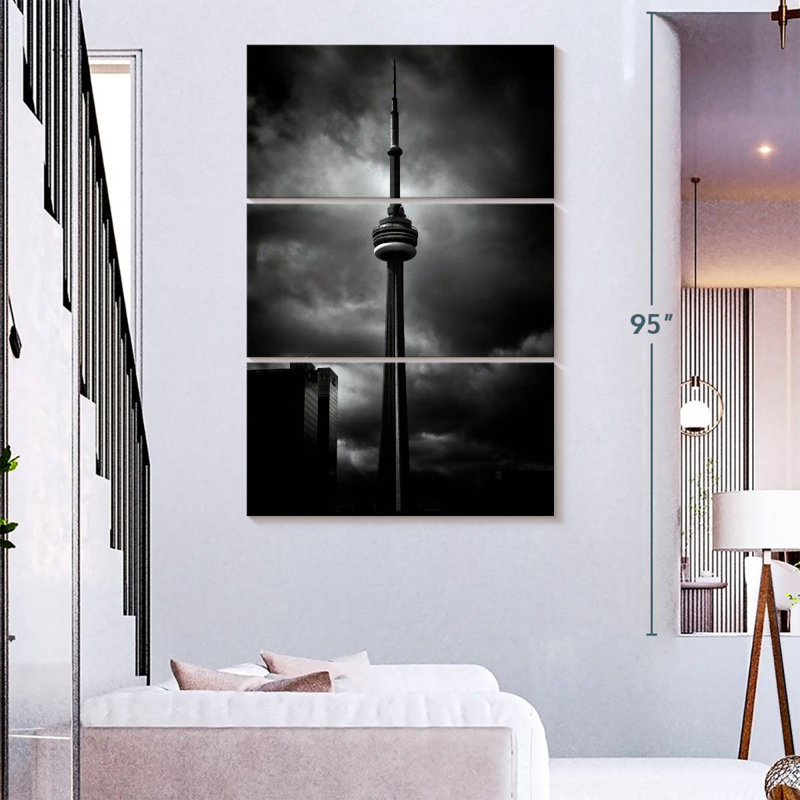 Lilie, tour CN, Toronto, Canada, H 74 po x l 48 po