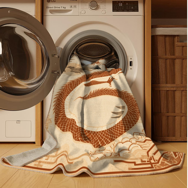 Tapis oriental classique beige / beige lavable à la machine Paizlea, Carré 7 pi