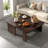 Modern Rectangle Coffee Table Set With Modular L-shape Design-301535608