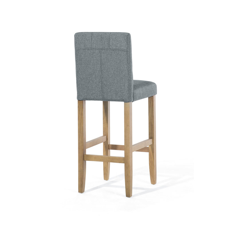 Jenifer Upholstered Counter Stool with Solid Wood Frame