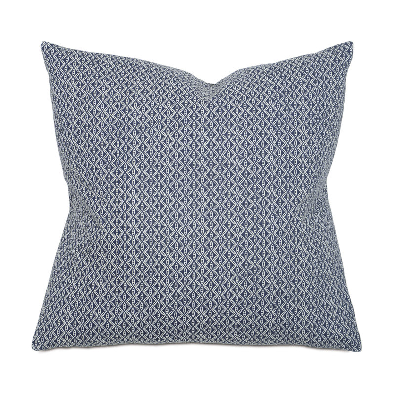 Nico Square Pillow Cover & Insert, 24" x 24", Feather