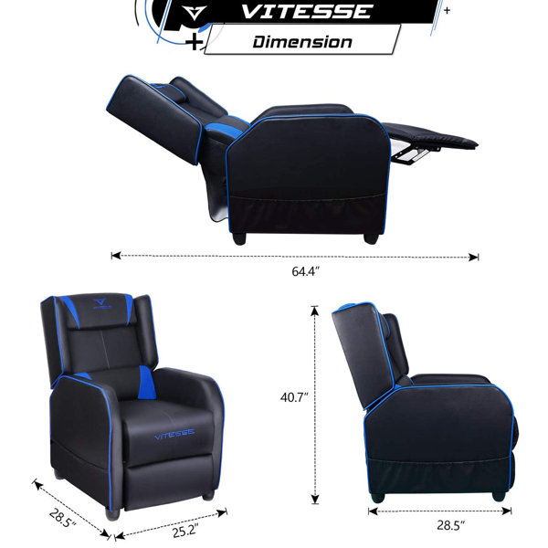 MoNiBloom Massage Video Game Chair, Recliner High Back Gaming