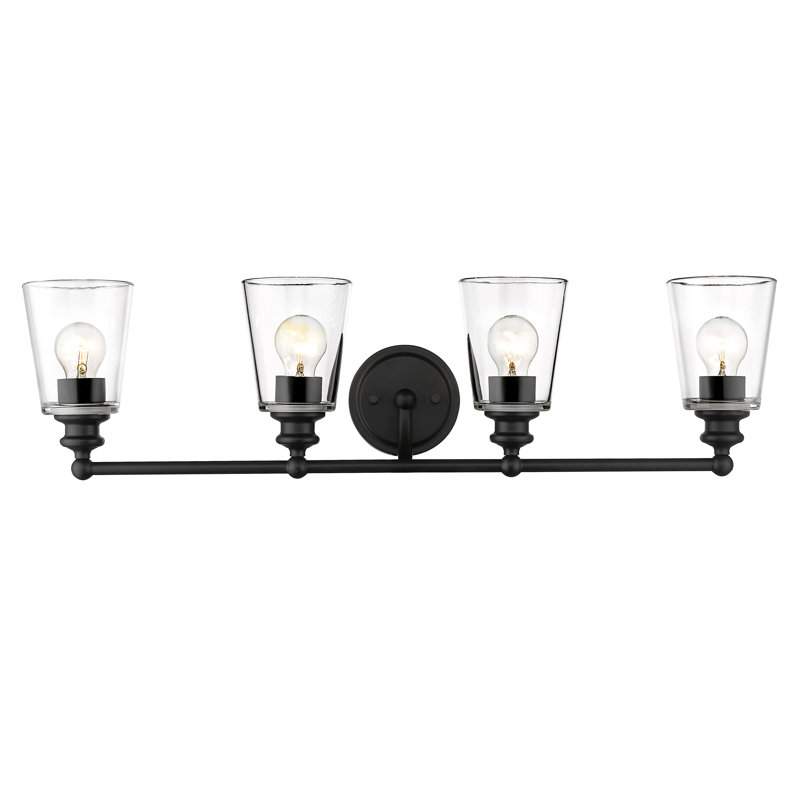 Hogue 4 - Light Dimmable Vanity Light, Matte Black