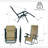 Cadisha 2-pieces Zero Gravity Chairs-746665654